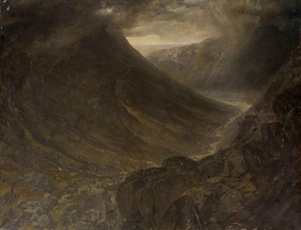 رئيس Wasdale من Styhead Pass ، Cumbria ، c.1854 بواسطة ألفريد ويليام هانت