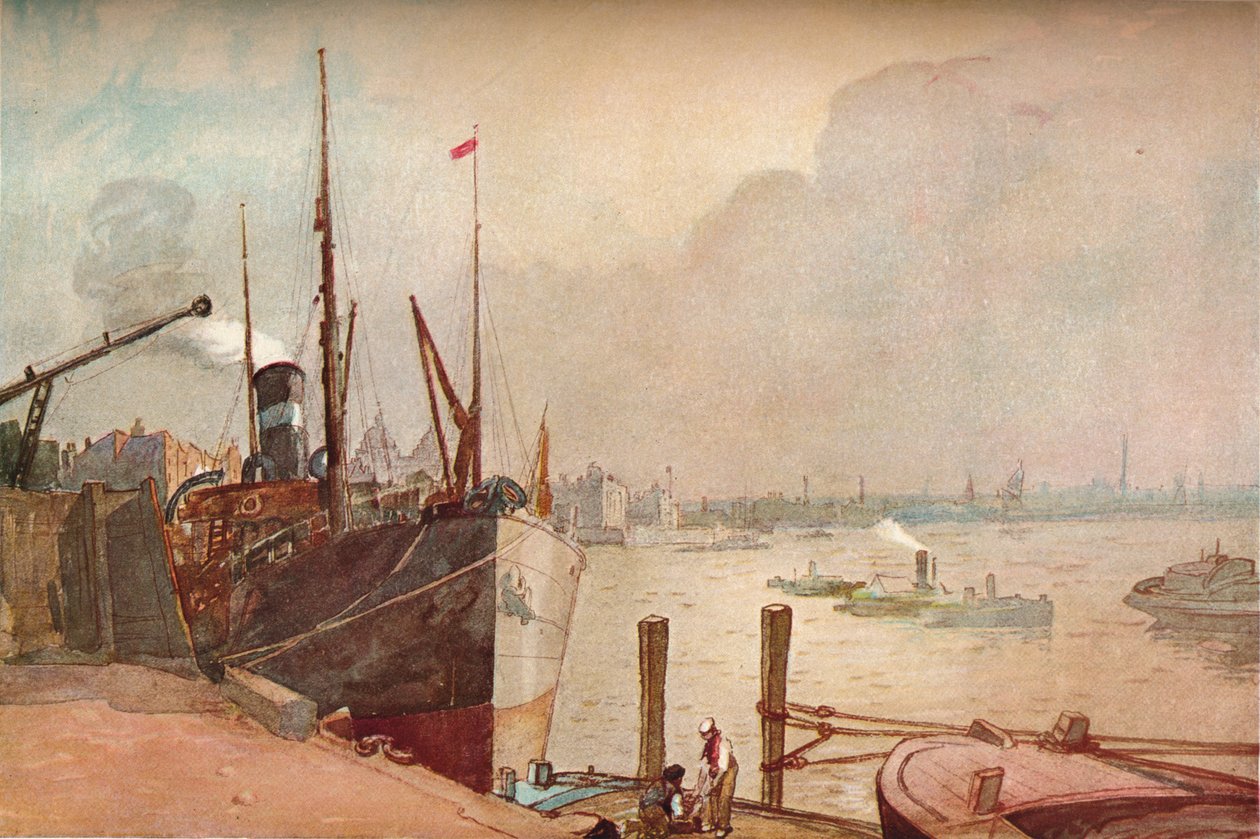 على نهر التايمز ، c1876-1903 ، 1903 بواسطة ألفريد ويليام ريتش