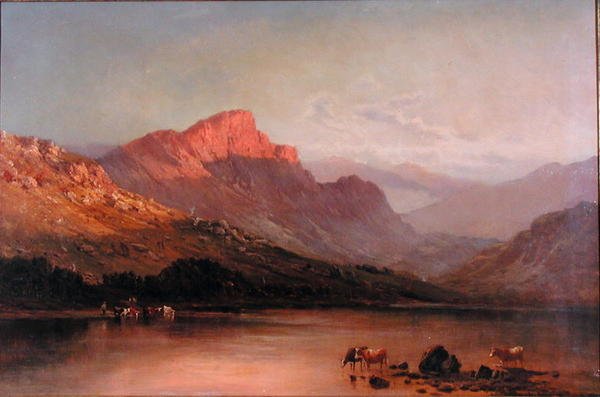 أمسية في Trossachs (زيت على قماش) بواسطة ألفريد دي برينسكي