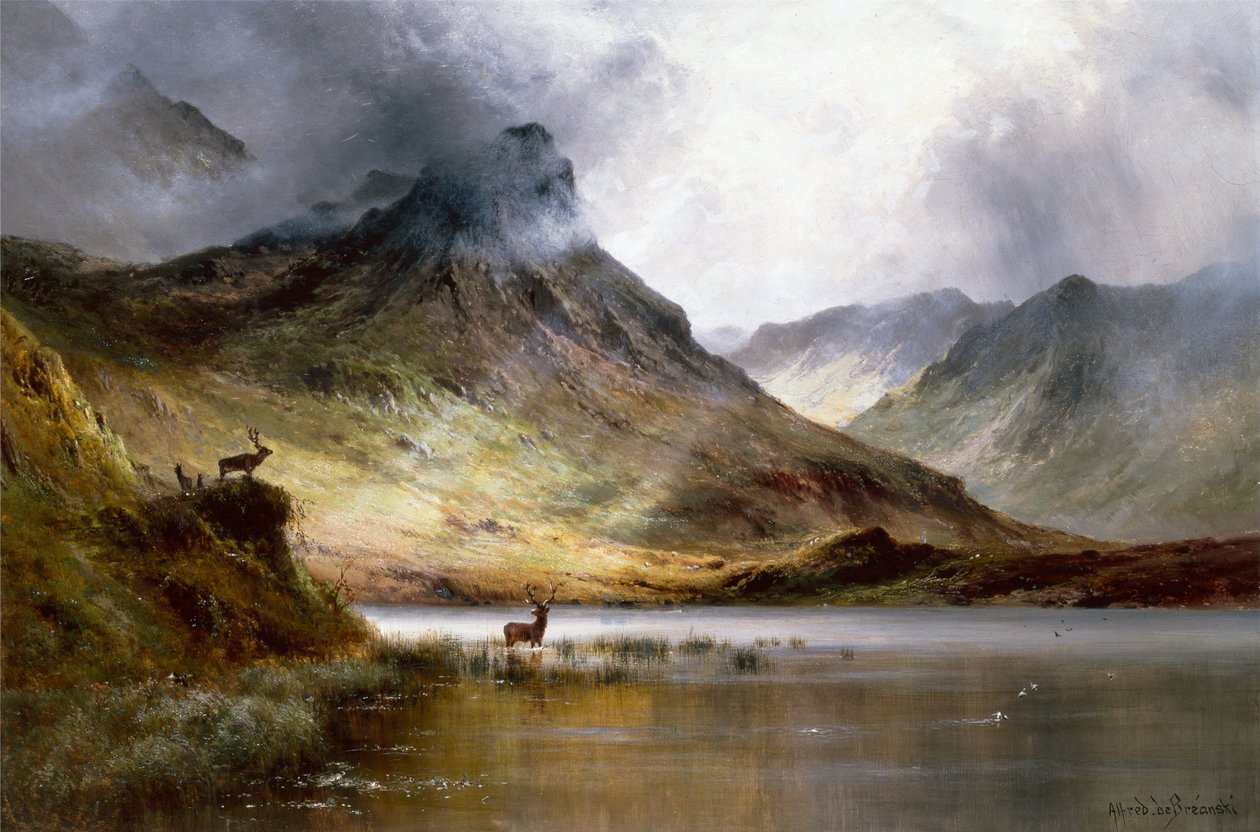 The Herds O'Aberdeen (زيت على قماش) بواسطة ألفريد دي برينسكي
