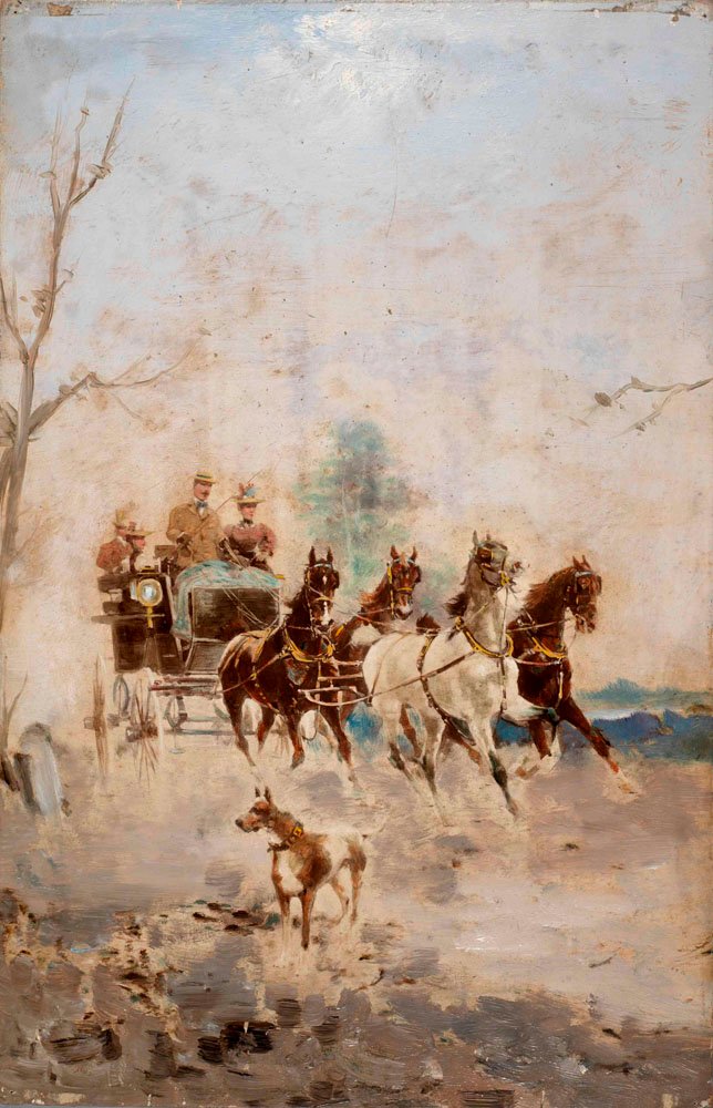 نزهة مع عربة بأربع عجلات بواسطة ألفريدو تومينز
