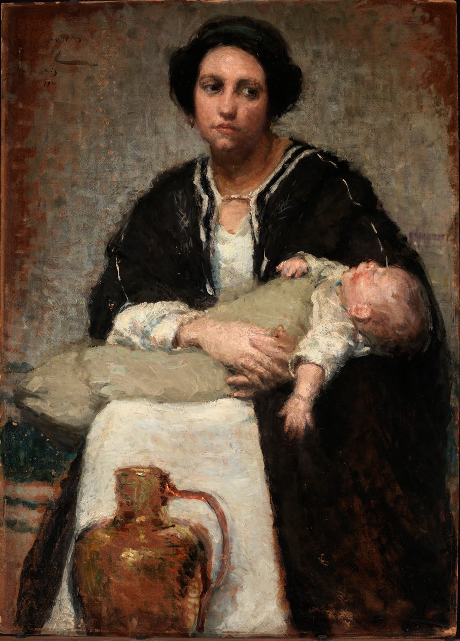 الأم والطفل النائم ، 1911. بواسطة أليس بايك بارني