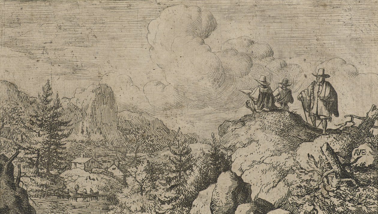 الرسامون ، c.1644 (النقش على ورق مسدود) بواسطة ألارت فان إيفردنغن