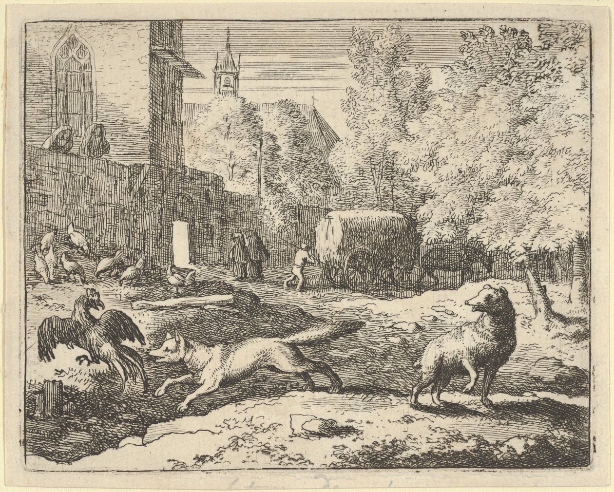 رينارد يريد أن يجد ديك ، 1650-1675. بواسطة ألارت فان إيفردنغن