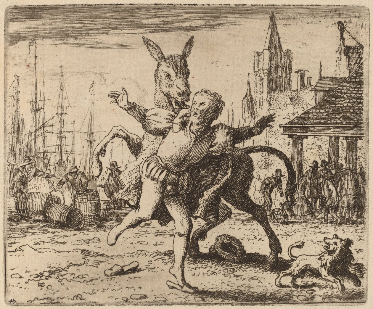 The Ass and the Hound ، ربما ج. 16451656. بواسطة ألارت فان إيفردنغن