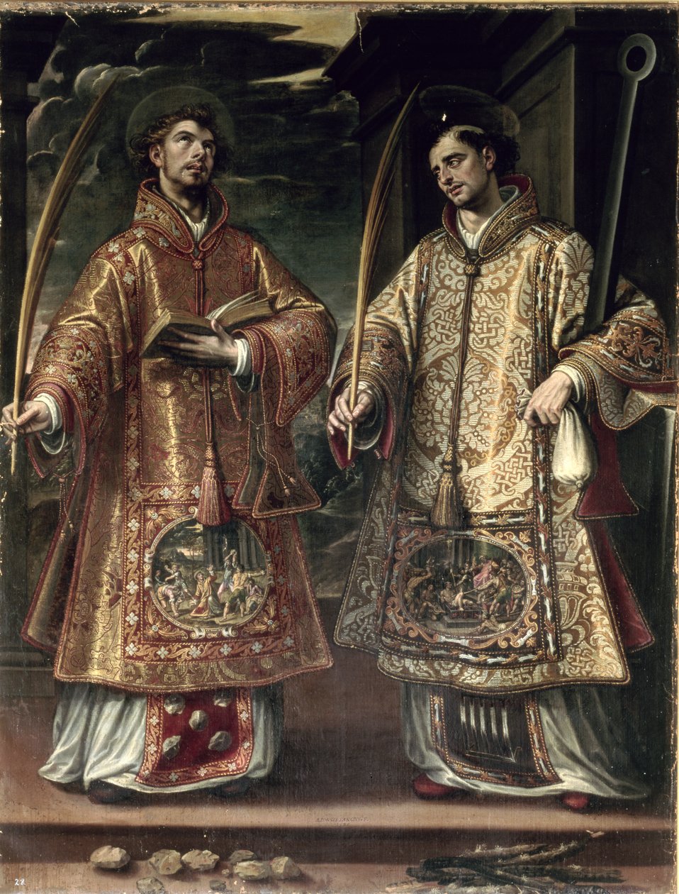 سانت لورانس وسانت ستيفن ، 1580 بواسطة ألونسو سانشيز كويلو