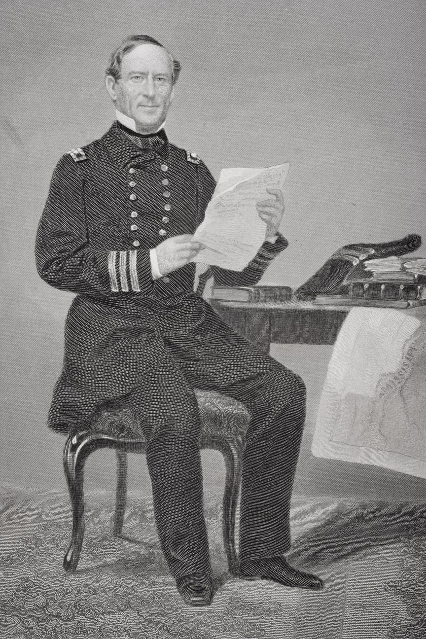 صورة للأدميرال ديفيد غلاسكو فراجوت (1801-1870) بواسطة ألونزو تشابل