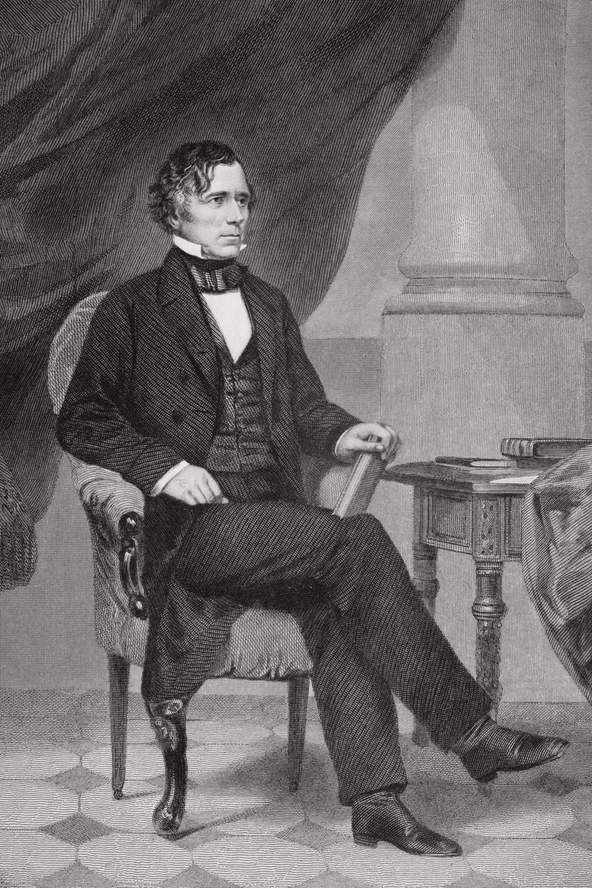 صورة فرانكلين بيرس (1804-69) بواسطة ألونزو تشابل