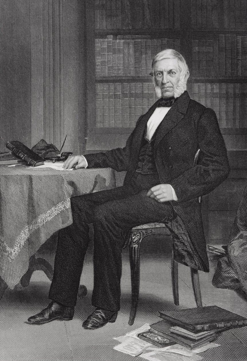 صورة لجورج بانكروفت (1800-91) بواسطة ألونزو تشابل