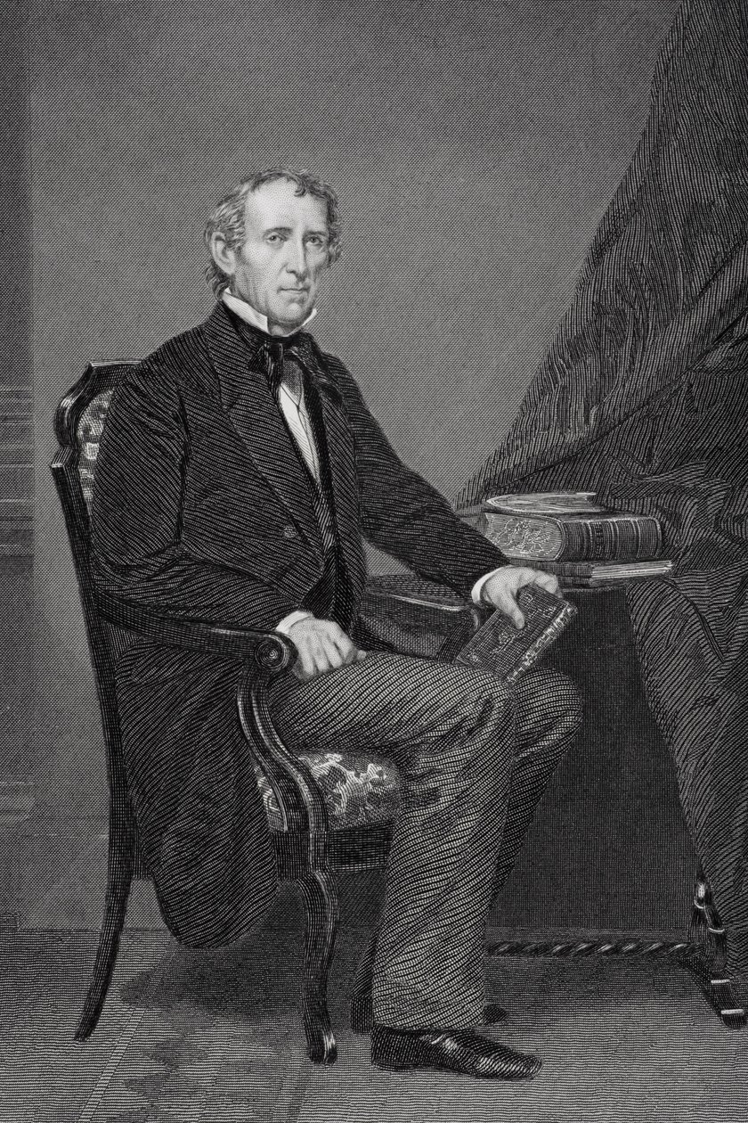 صورة لجون تايلر (1790-1862) (انظر 254658 لمزيد من التفاصيل) بواسطة ألونزو تشابل