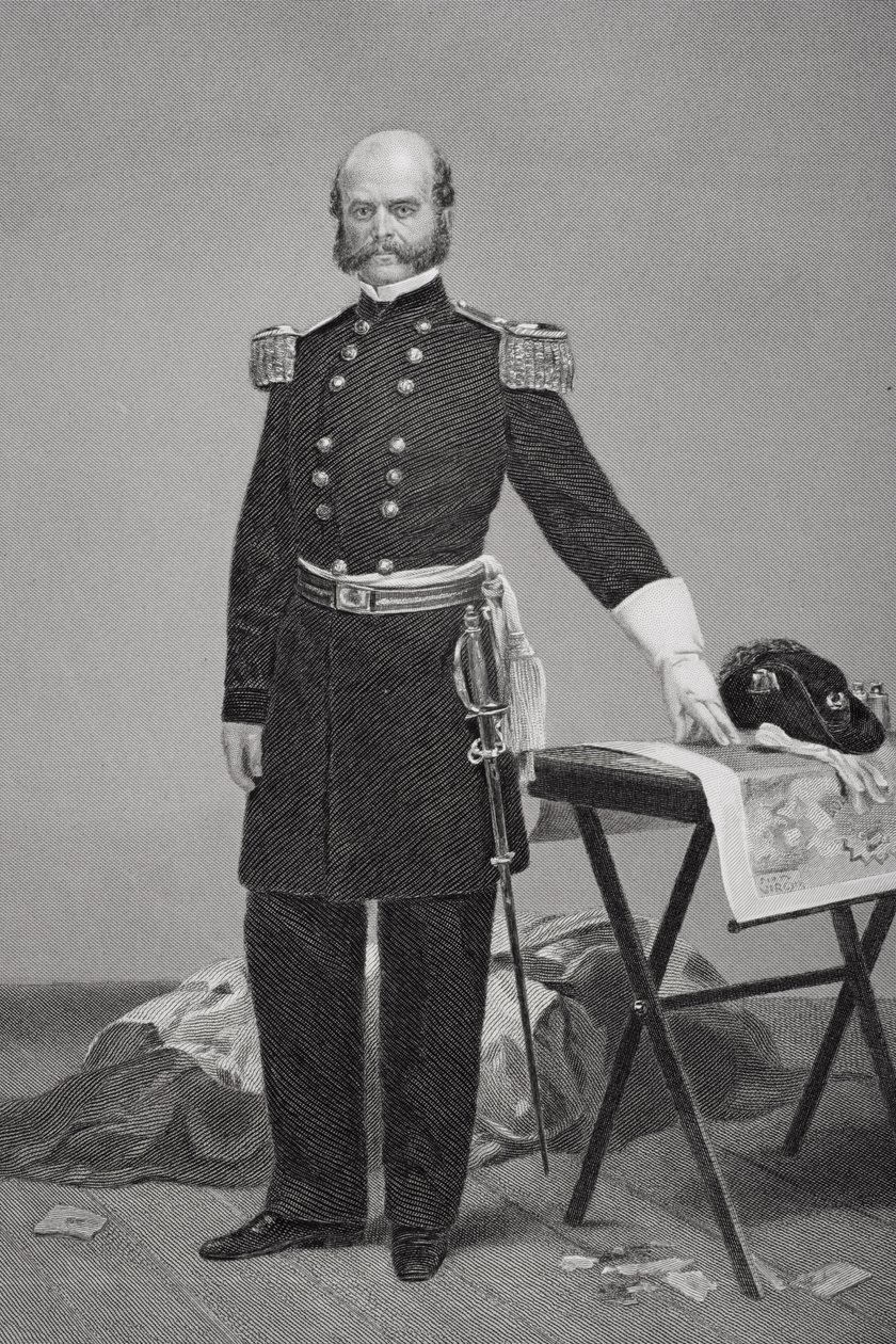 صورة اللواء أمبروز إيفريت بيرنسايد (1824-1881) بواسطة ألونزو تشابل