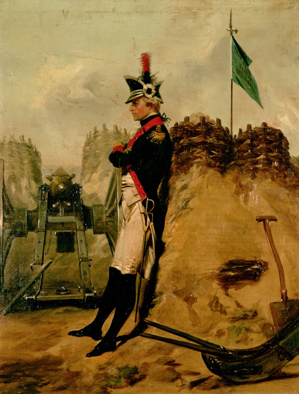 الكسندر هاميلتون (1757-1804) في زي مدفعية نيويورك بواسطة ألونزو تشابل