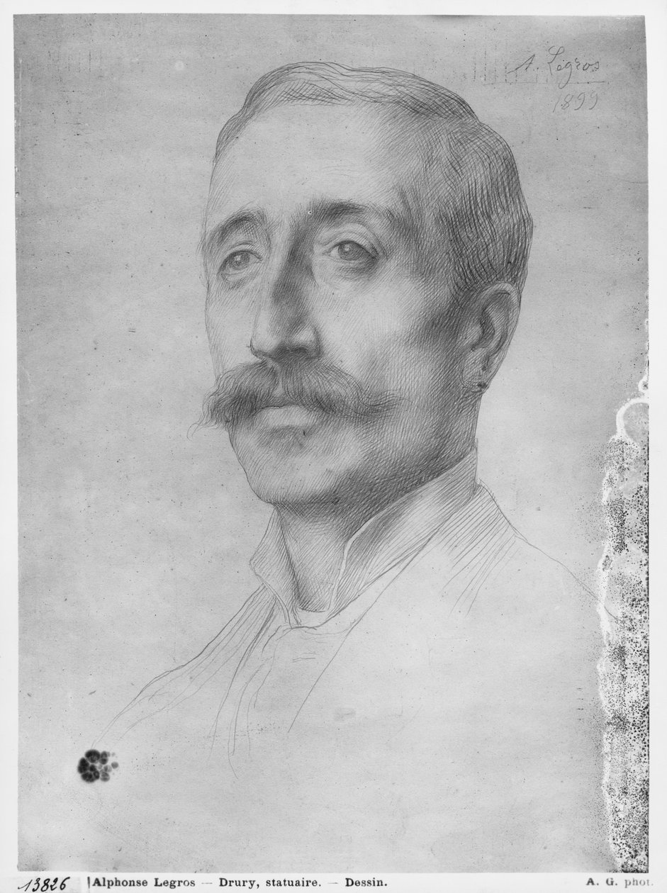 ألفريد دروري ، 1899 (رصاص أسود على ورق) بواسطة ألفونس ليجروس