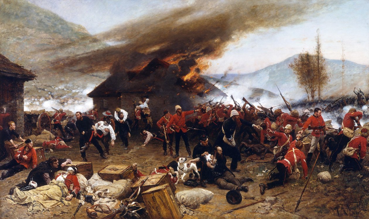 الدفاع عن Rorke&39;s Drift 1879 بواسطة ألفونس ماري دي نوفيل