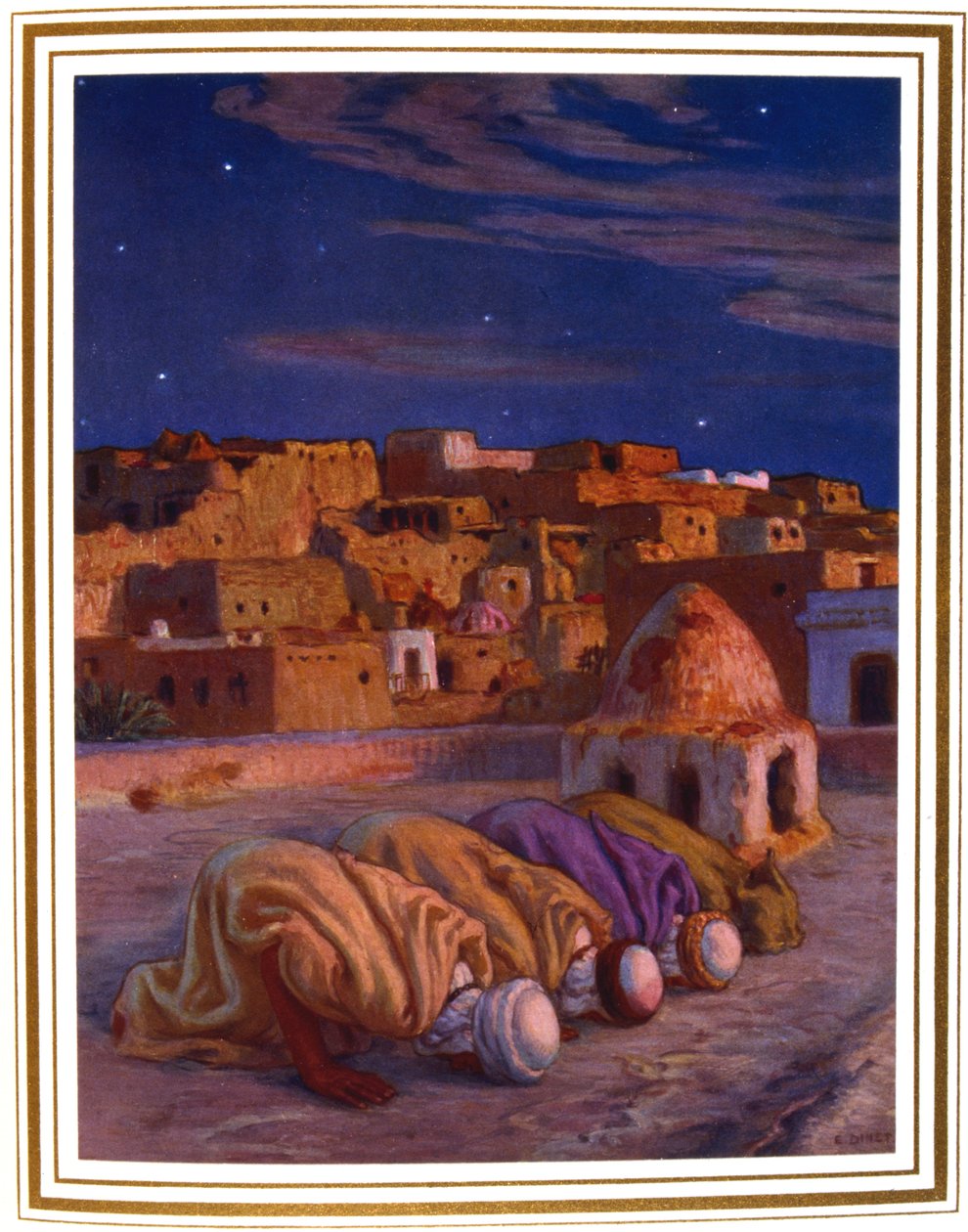السجود صلاة السجود ، 1918 بواسطة ألفونس إتيان دينيه
