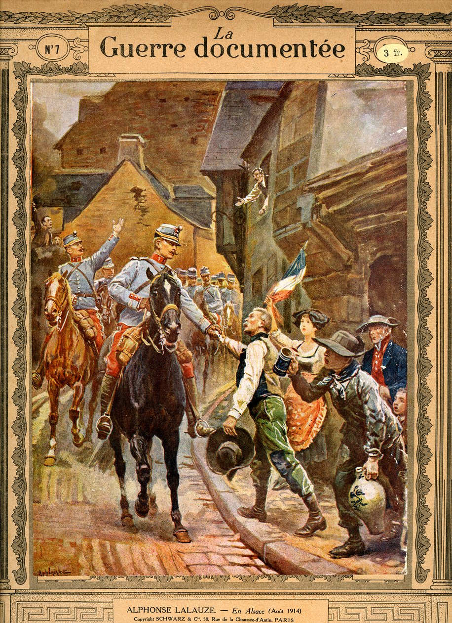 "في الألزاس". 1914-1916 (نقش) بواسطة ألفونس لالوز