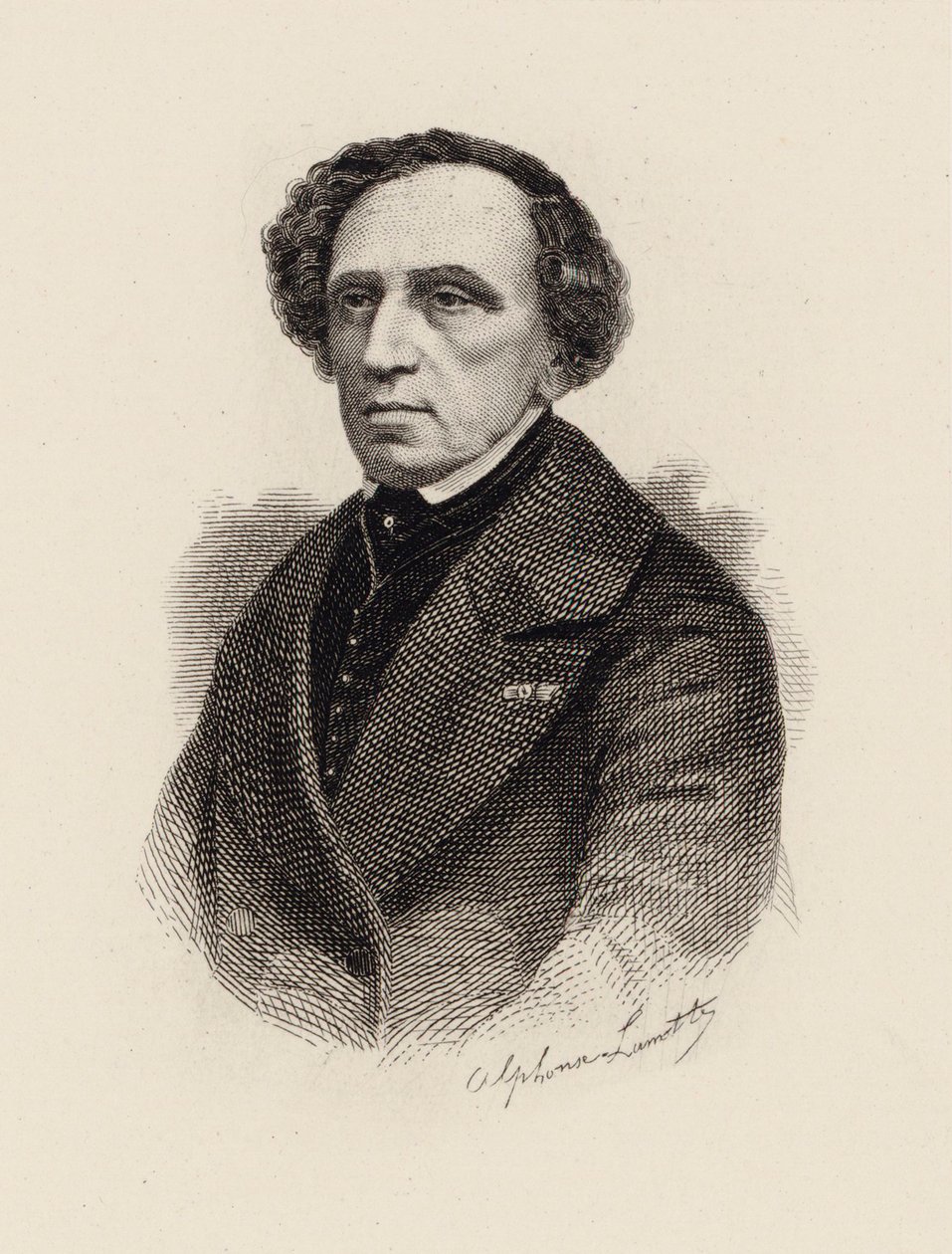 صورة للمؤلف جياكومو مييربير 1791-1864 ، 1875. بواسطة ألفونس لاموت