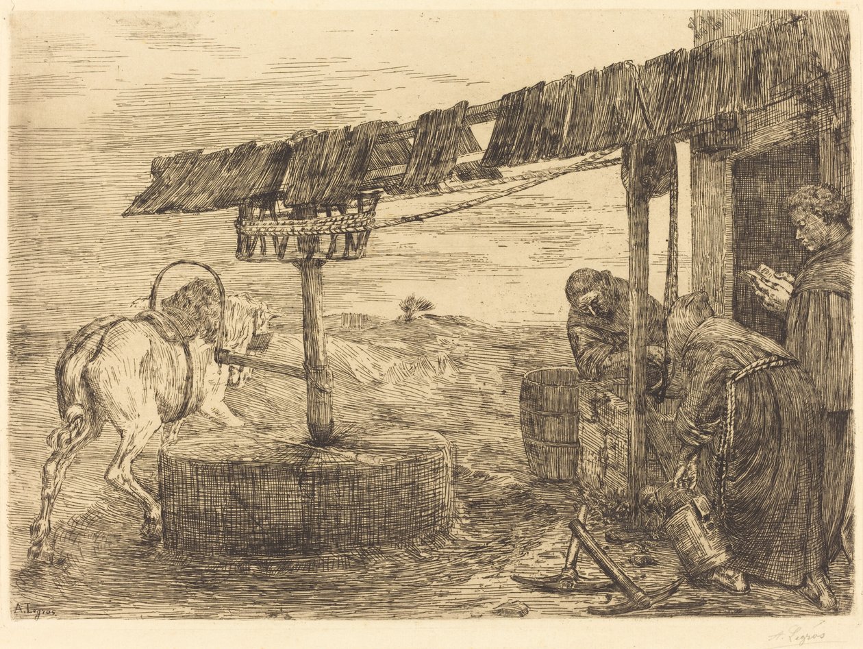 طاحونة يجرها حصان (لو مانيج) بواسطة ألفونس ليجروس