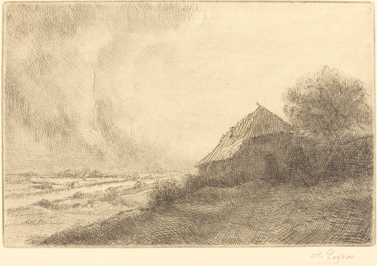 Hovel on a Hillside (Masure sur la colline) بواسطة ألفونس ليجروس