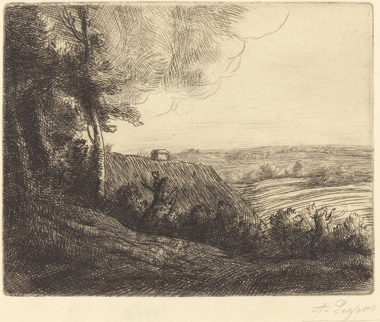 المناظر الطبيعية: الطريق إلى هورفيل (Paysage: Chemin d'Horville) بواسطة ألفونس ليجروس