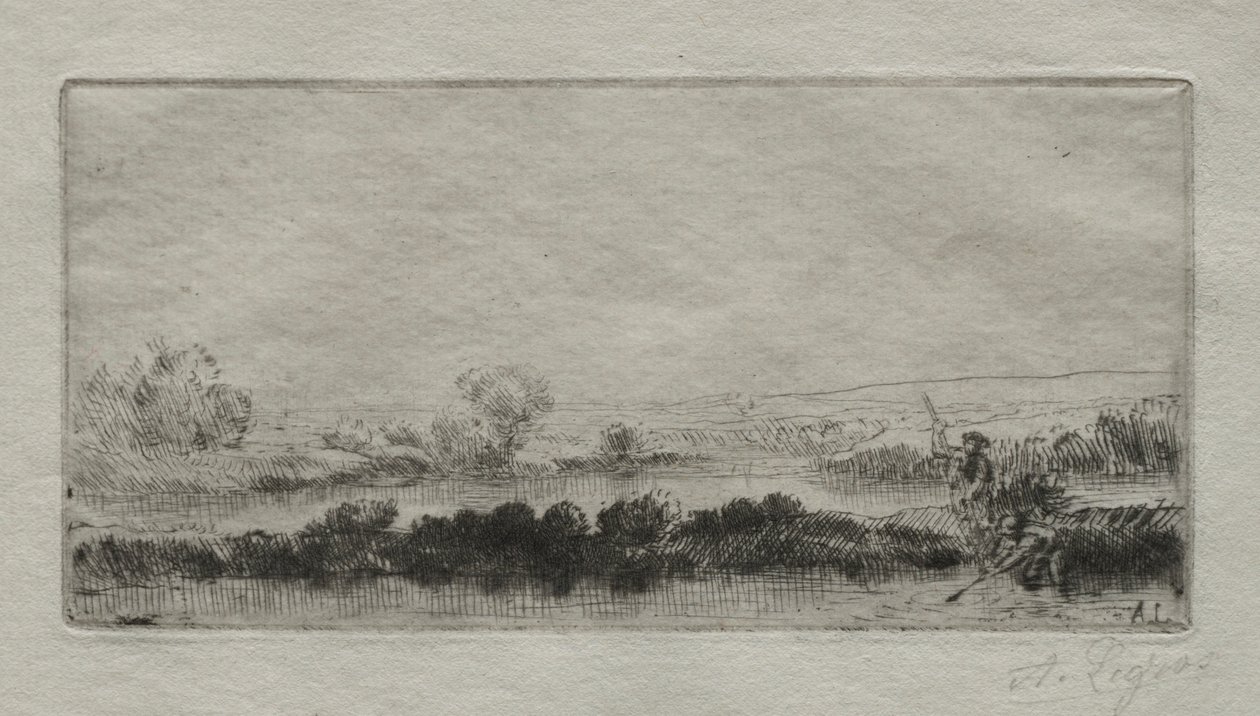 المناظر الطبيعية مع Beat-bog: In the Marsh. بواسطة ألفونس ليجروس