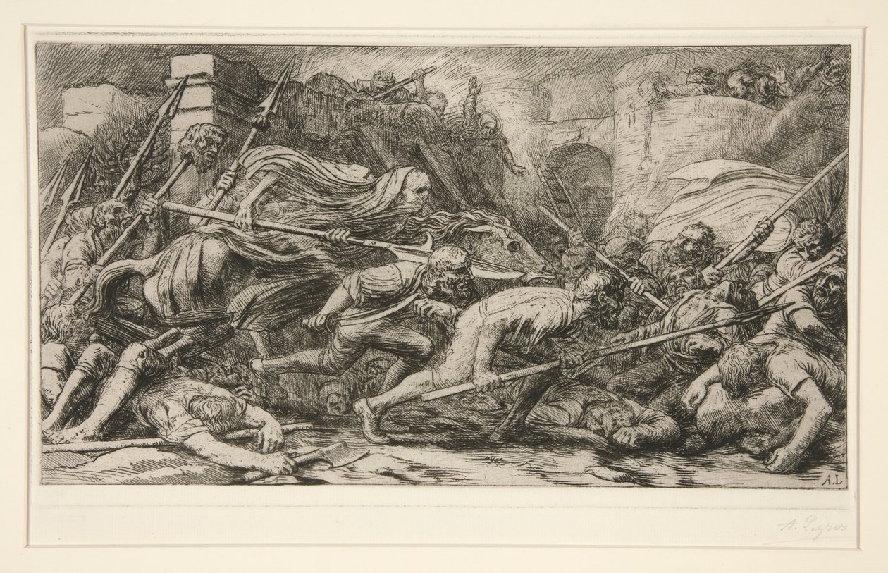 Le Triomphe de la Mort: Apres le Combat (The Triumph of Death: After the Battle) بواسطة ألفونس ليجروس
