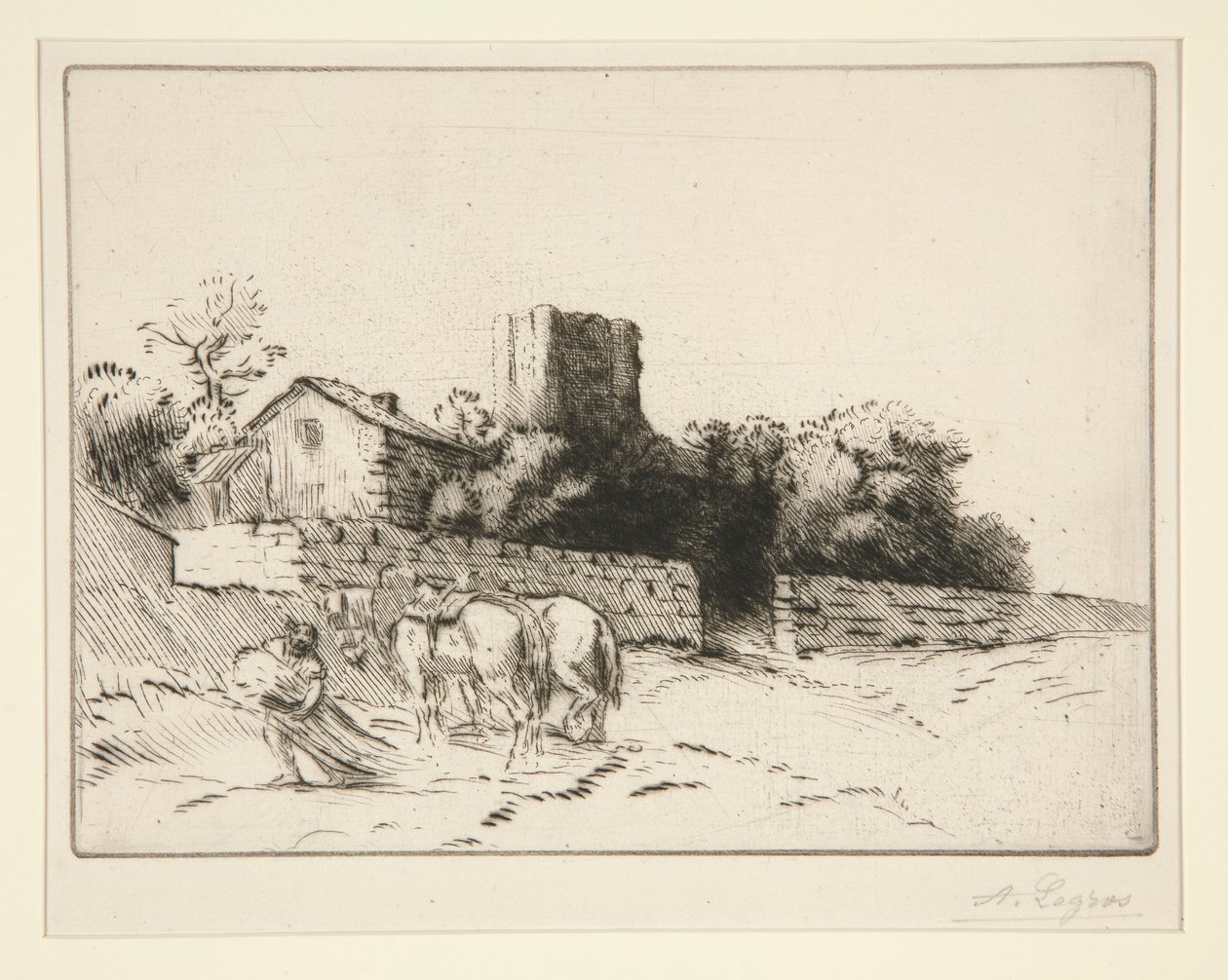 Le mur du presbytere (جدار المستقيم) بواسطة ألفونس ليجروس