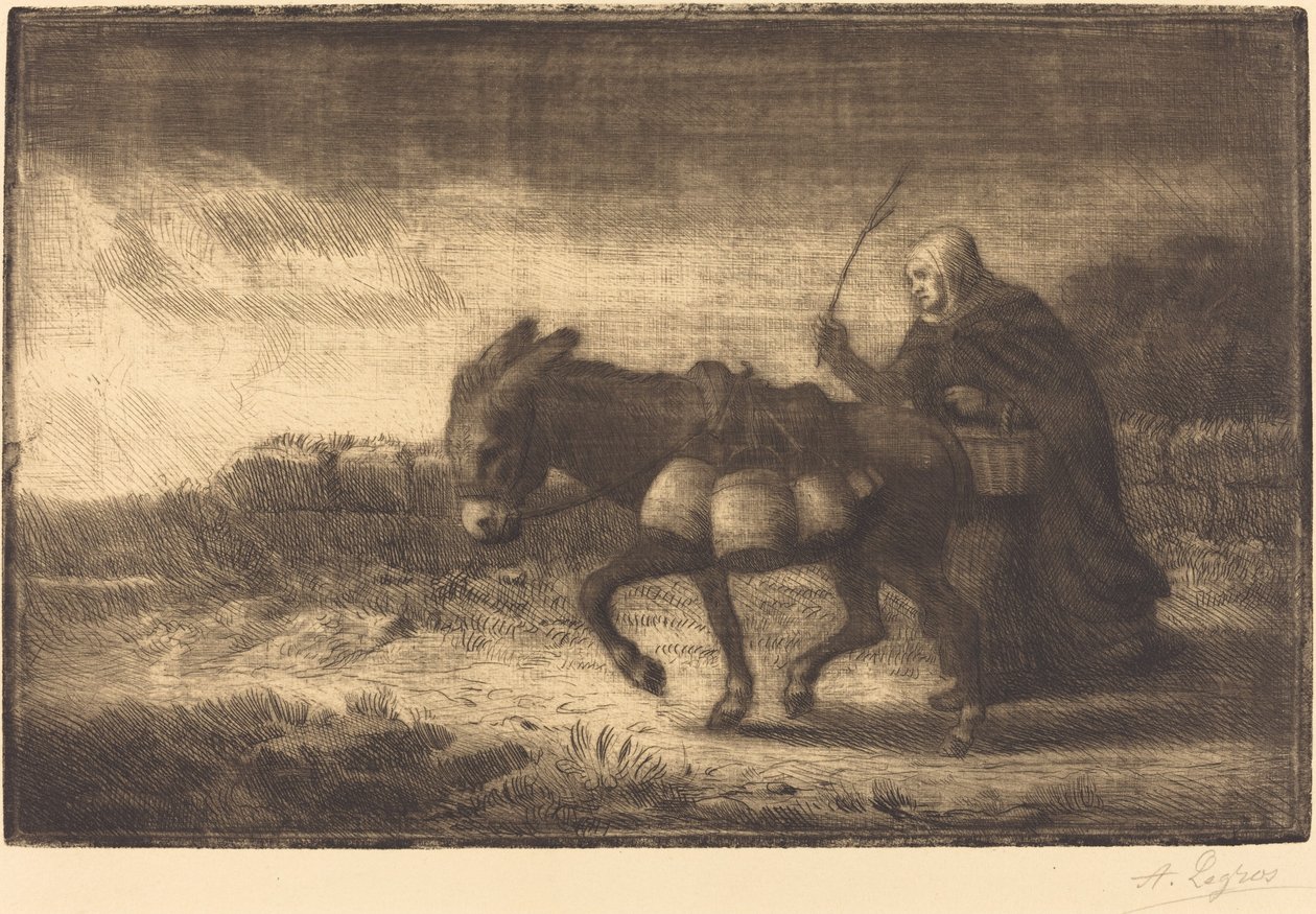 Milkmaid of Boulogne ، 1st plate Laitiere a Boulogne. بواسطة ألفونس ليجروس