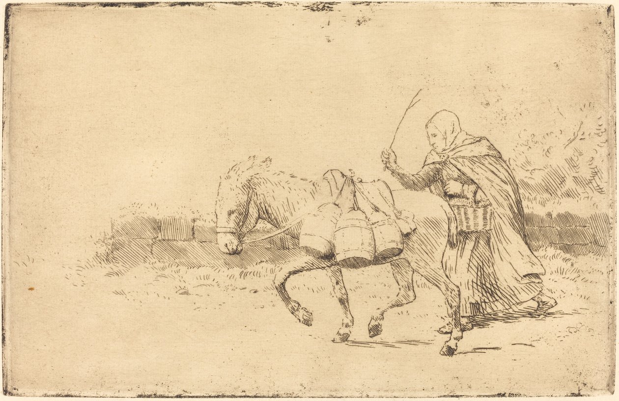 Milkmaid of Boulogne ، 1st plate Laitiere a Boulogne. بواسطة ألفونس ليجروس