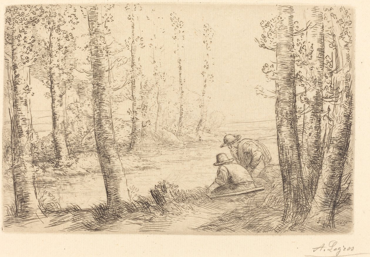 استرح على طول ضفاف النهر (Repos au bord de la riviere) بواسطة ألفونس ليجروس