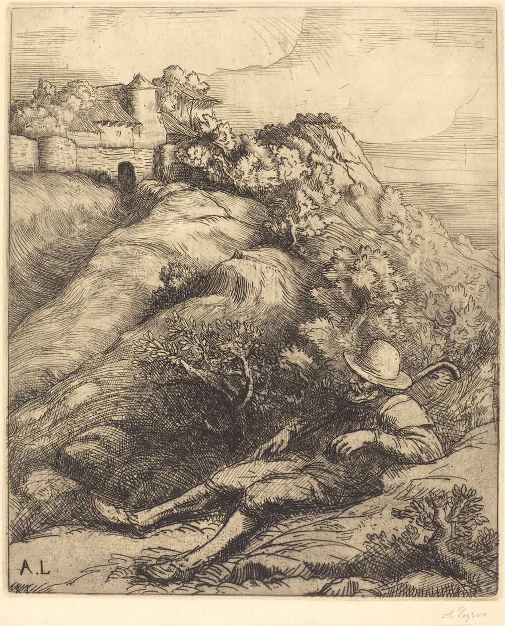 Sleeping Shepherd (Le Repos du Berger) بواسطة ألفونس ليجروس