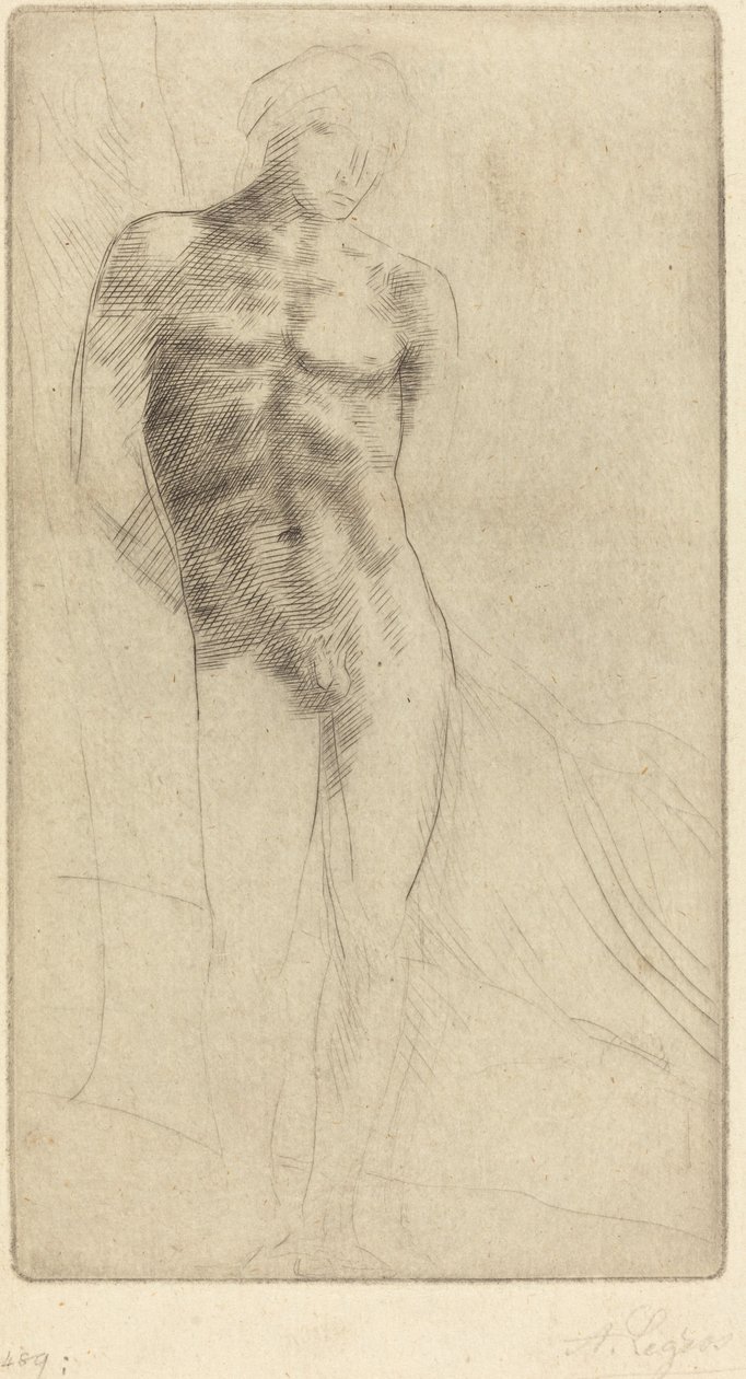 دراسة شخصية عارية Etude de figure nue. بواسطة ألفونس ليجروس