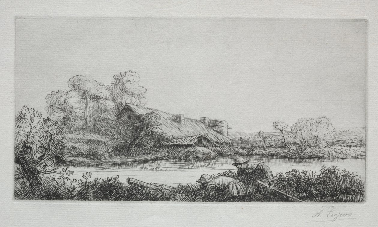The Farm on the River (La Ferme Sur La Rivière: تأثير المساء) بواسطة ألفونس ليجروس