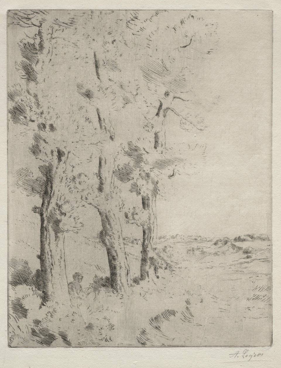 القارئ: المحاضرة تحت الأشجار ج. 1882. بواسطة ألفونس ليجروس
