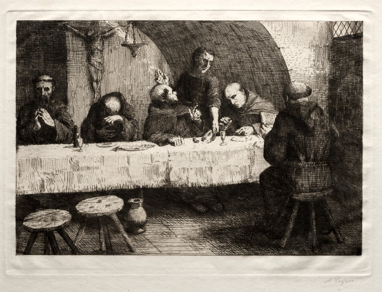 غرفة الطعام ، ج. 1862. بواسطة ألفونس ليجروس