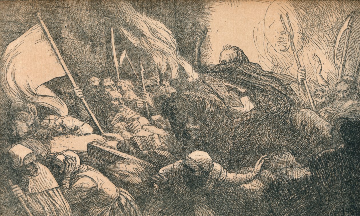 انتصار الموت ، الإعلان ، c1885 بواسطة ألفونس ليجروس