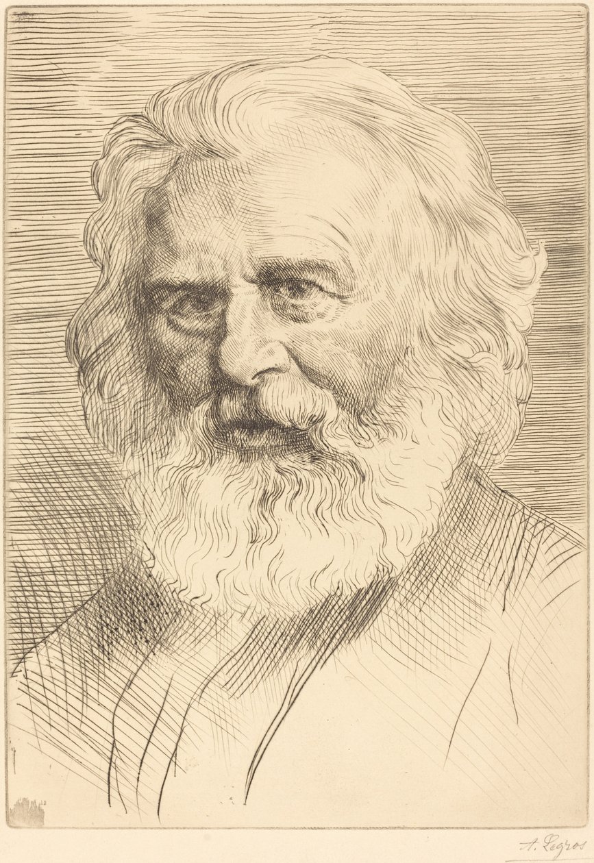 WH Longfellow ، اللوحة الأولى بواسطة ألفونس ليجروس