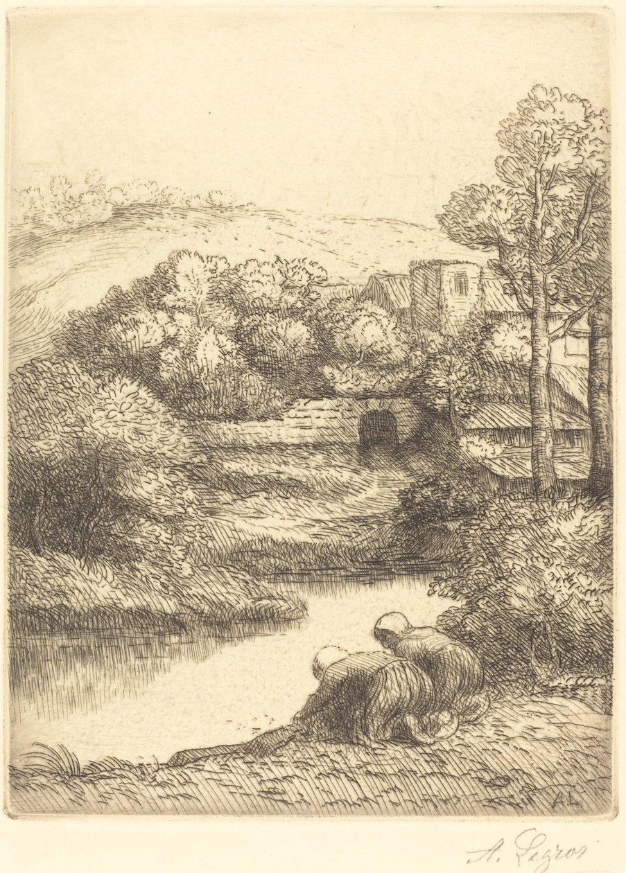 الغسيل المسمى "The Washerwomen" بواسطة ألفونس ليجروس