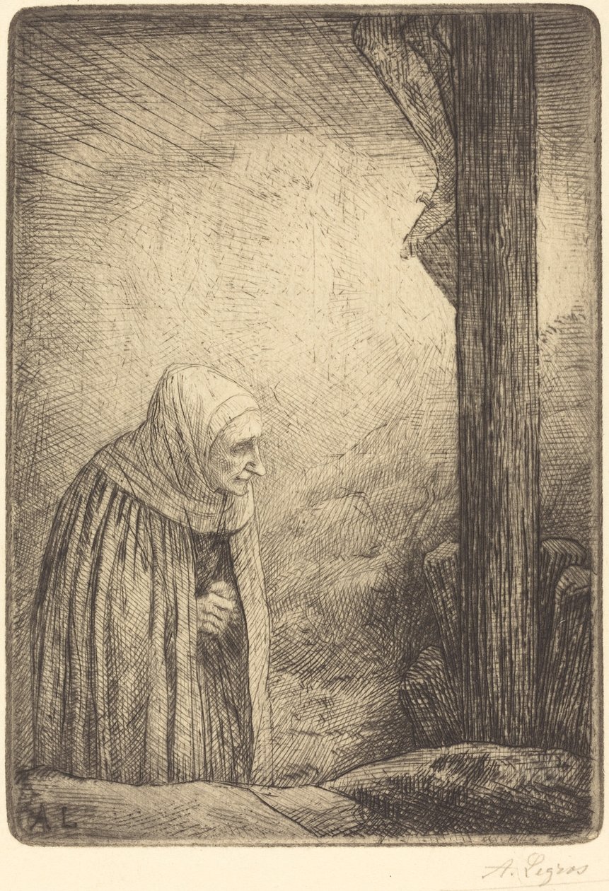 امرأة على قدم الصليب (Femme au calvaire) بواسطة ألفونس ليجروس