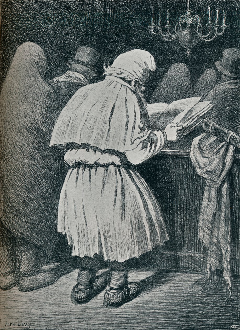 "Le Grand Pardon: يوم كيبور في الريف" ، القرن التاسع عشر بواسطة ألفونس ليفي