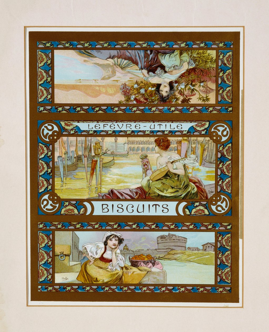 Lefevre-Utile ، البسكويت ، ج .1910 بواسطة ألفونس موشا