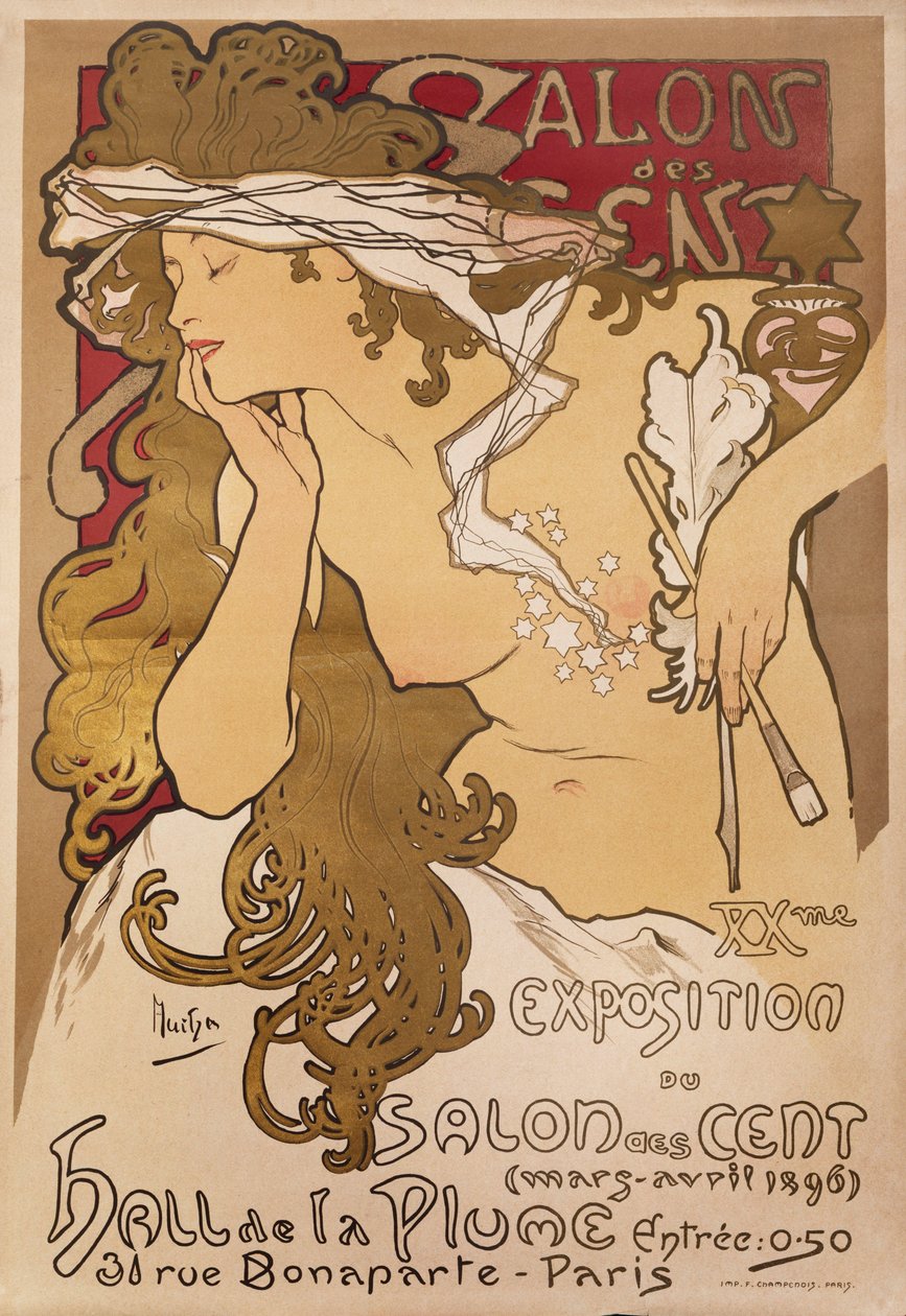صالون السنت 1896 بواسطة ألفونس موشا