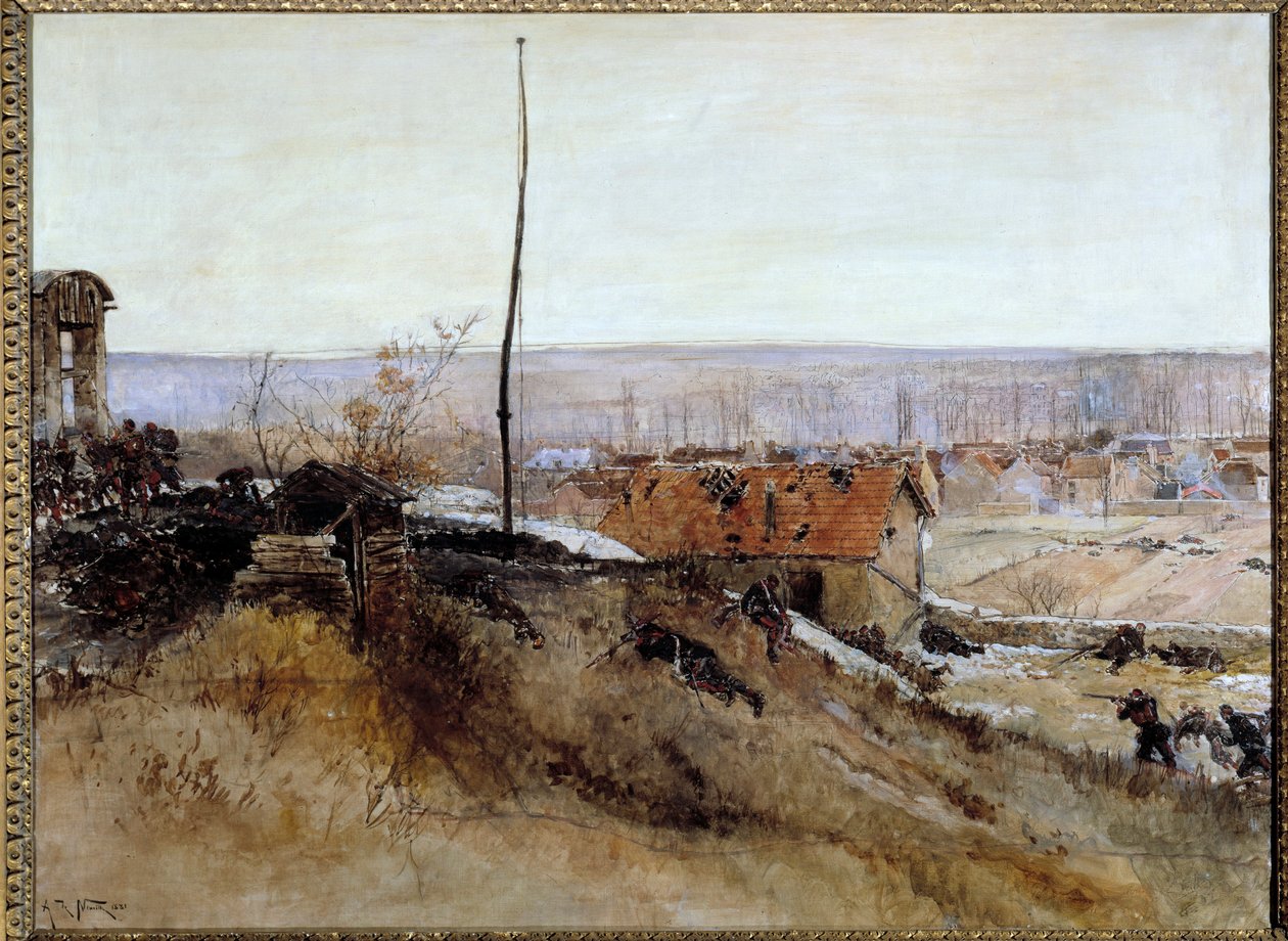 حرب 1870 - 1871: "" الهجوم على فرن الجير في Platriere de Champigny في 2 ديسمبر بواسطة ألفونس ماري دي نوفيل