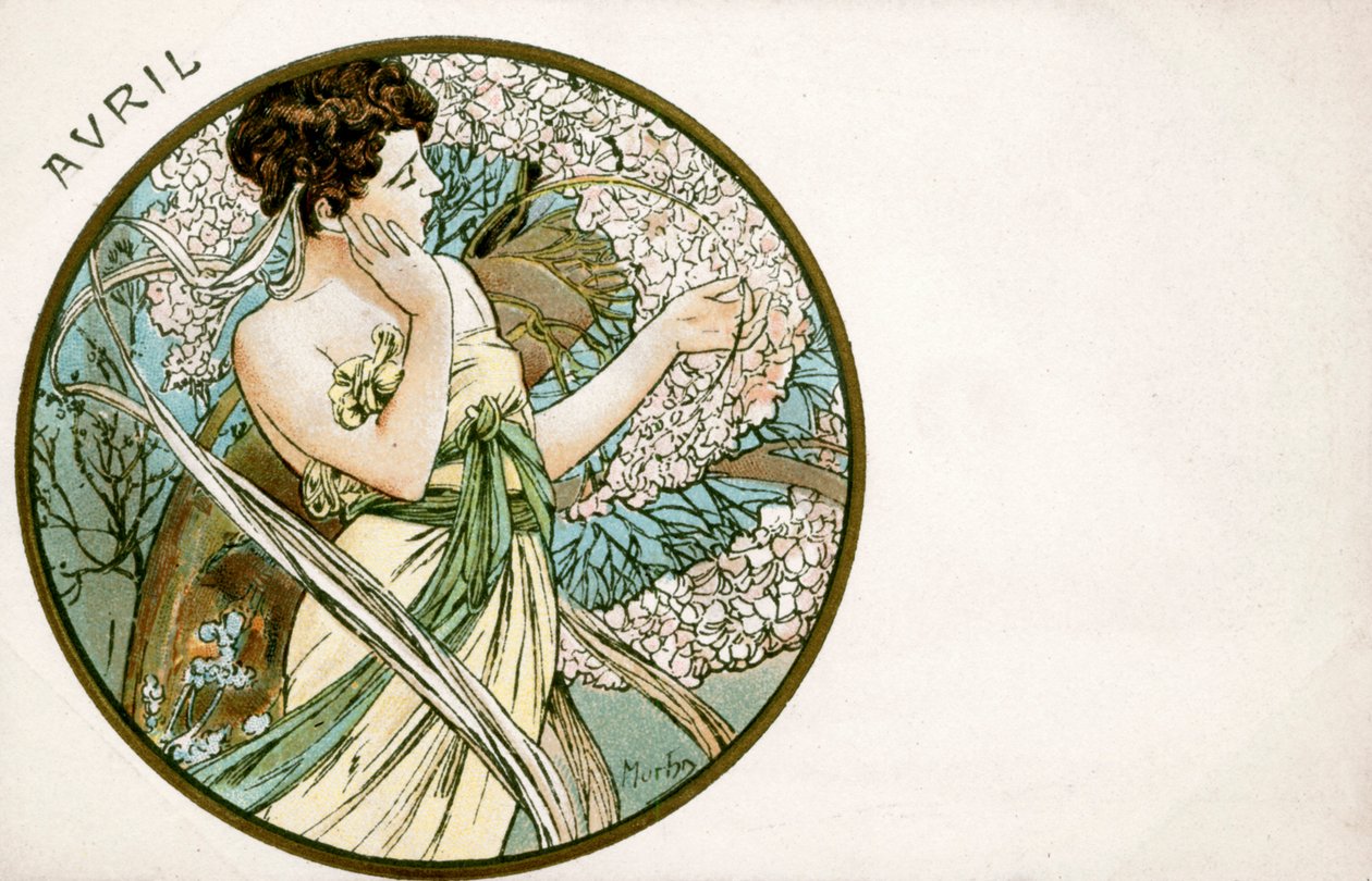 أبريل 1900 بواسطة ألفونس موشا