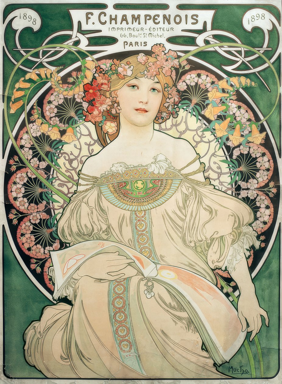 F. Champenois / طابعة - الناشر بواسطة ألفونس موشا
