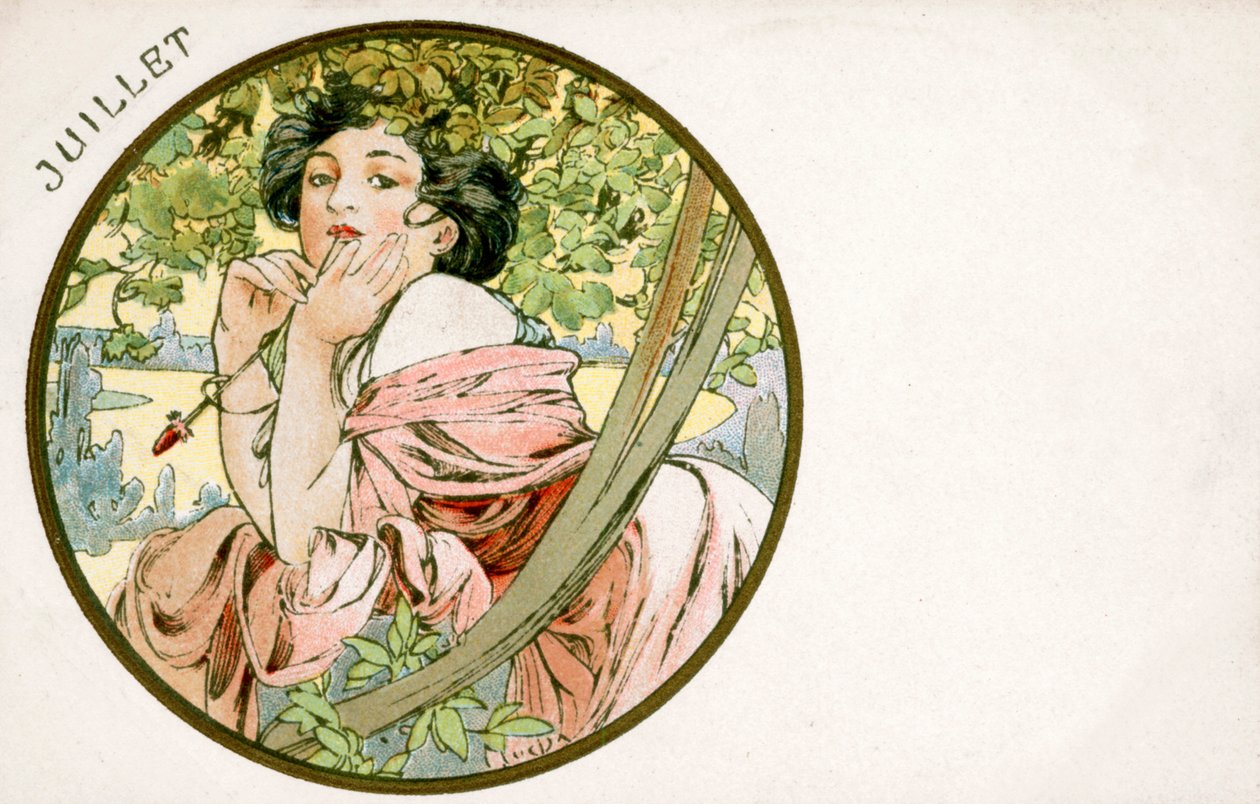 "يوليو" ، 1900 بواسطة ألفونس موشا