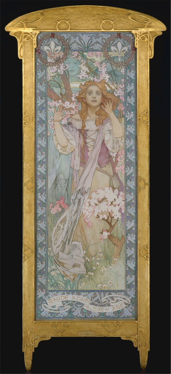 Maude Adams كـ Joan of Arc ، 1909 بواسطة ألفونس موشا