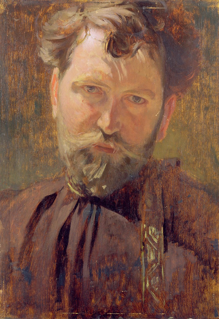 صورة شخصية (صورة تلقائية) بواسطة ألفونس ماري (ألفونس ماري) موتشا (1860-1939) ، زيت على قماش 1899 ، متحف ألفونس موتشا ، براغ بواسطة ألفونس موشا