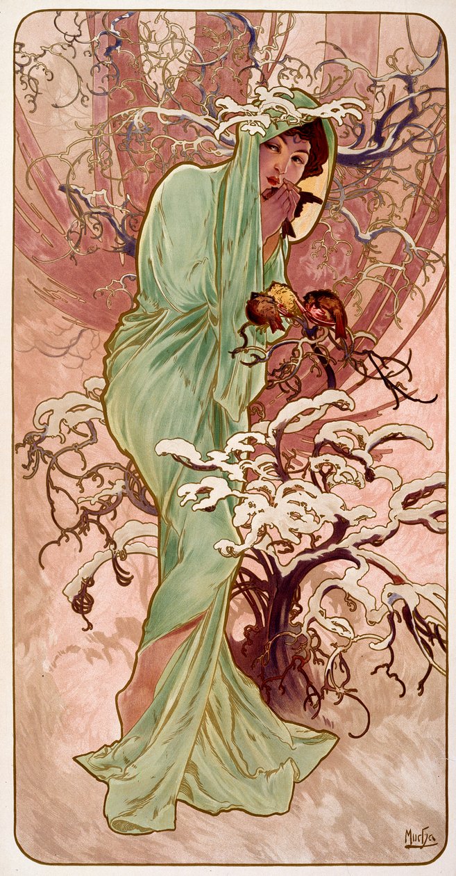 شتاء 1896. بواسطة ألفونس موشا