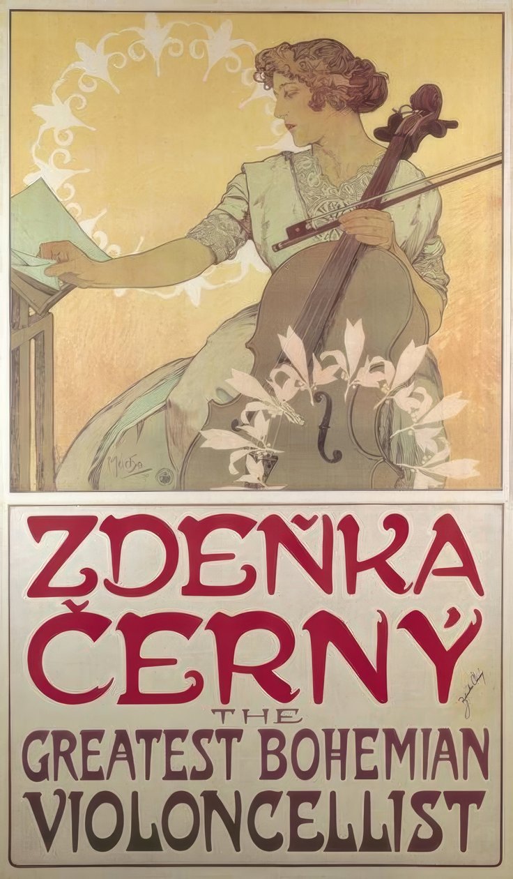 Zdenka Cerny بواسطة ألفونس موشا